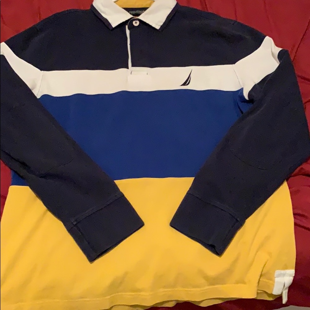 Vintage Nautica long sleeve polo